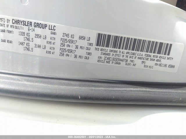 2C4RC1BG5ER440730 Chrysler Town & Country Touring