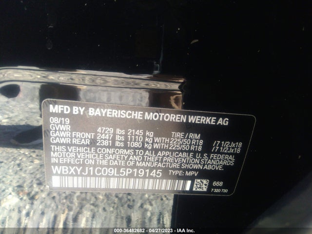 2020 BMW X2, VIN: WBXYJ1C09L5P19145