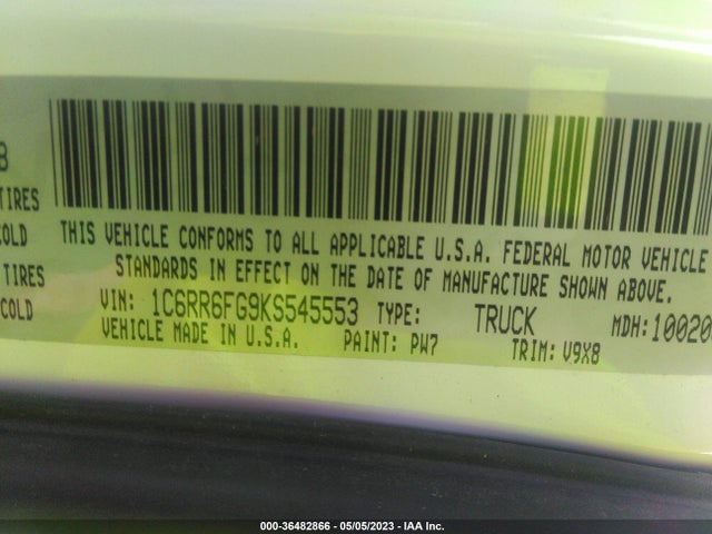 RAM 1500 Classic Tradesman 2019 1C6RR6FG9KS545553 Image 10