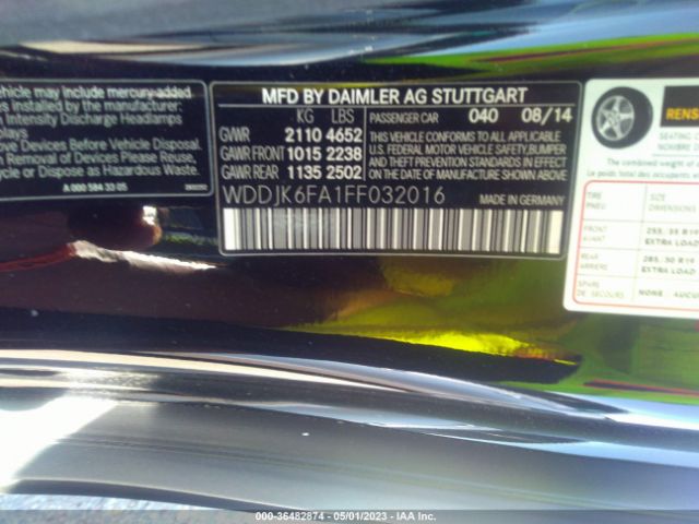 WDDJK6FA1FF032016 Mercedes-Benz Sl-class Sl 400