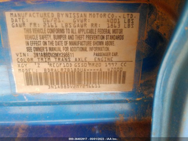 3N1AB8DV2MY296611 Nissan SENTRA SR