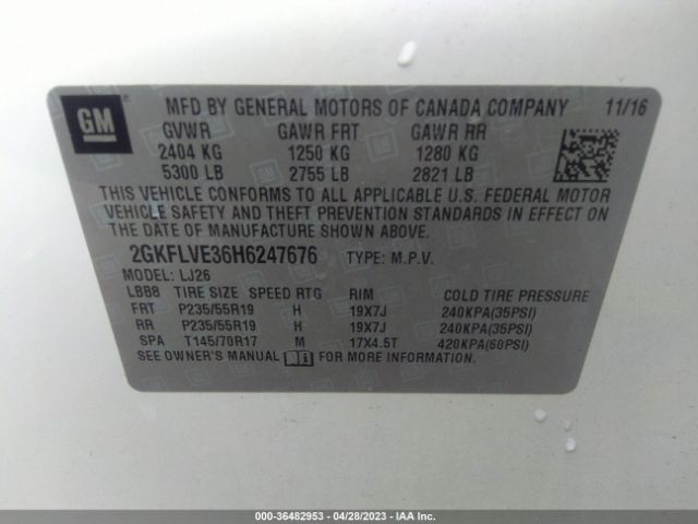 2GKFLVE36H6247676 GMC Terrain Denali