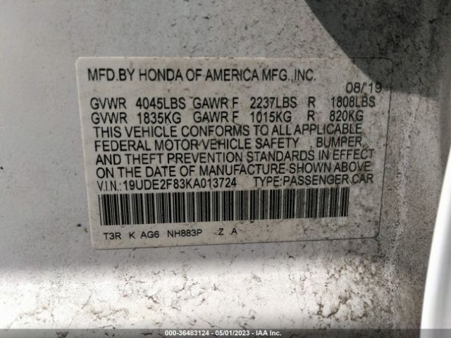 19UDE2F83KA013724 Acura Ilx Pkg