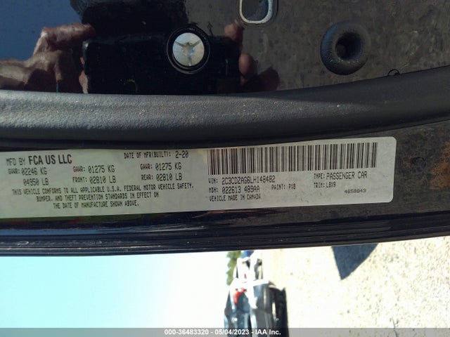 Dodge Challenger Sxt 2020 2C3CDZAG6LH148482 Image 9