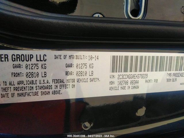 Chrysler 300 300s 2014 2C3CCAGG0EH379229 Image 9