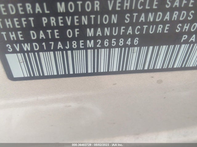 3VWD17AJ8EM265846 Volkswagen Jetta Sedan Se