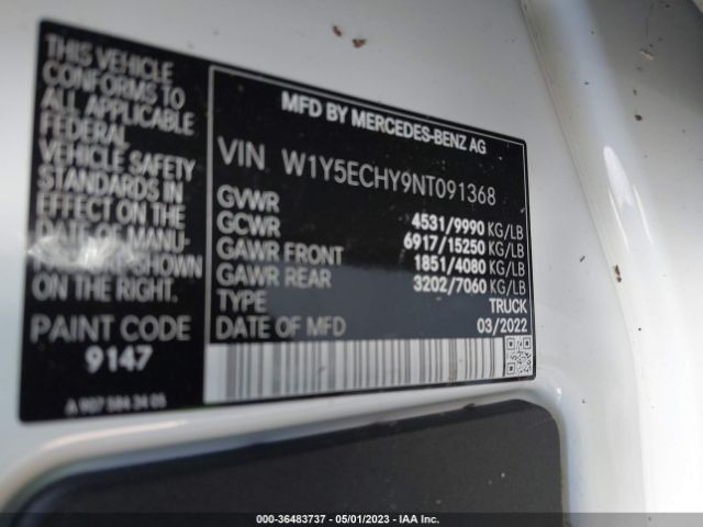 W1Y5ECHY9NT091368 Mercedes-Benz SPRINTER CARGO VAN