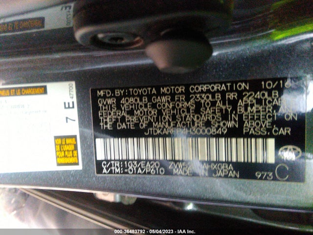Toyota Prius Prime Plus/premium/advanced 2017 JTDKARFP4H3000849 Image 10