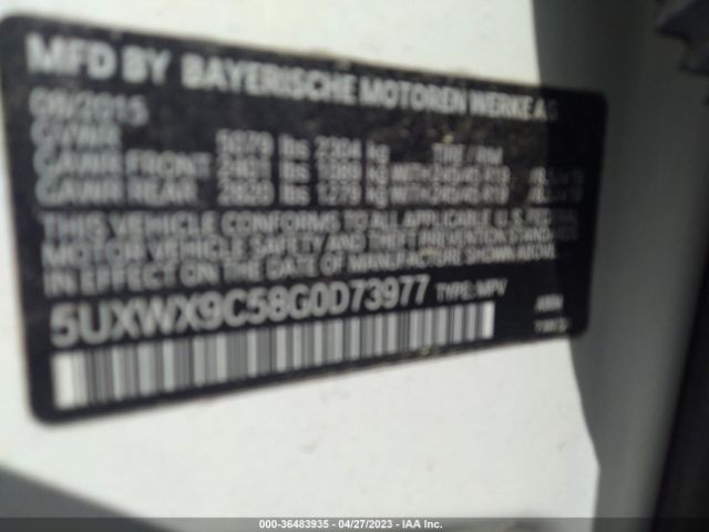 5UXWX9C58G0D73977 BMW X3 Xdrive28i