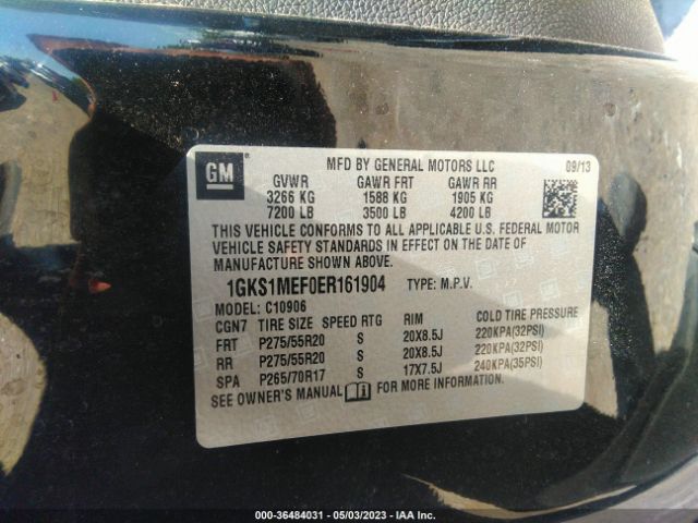 1GKS1MEF0ER161904 GMC YUKON XL DENALI
