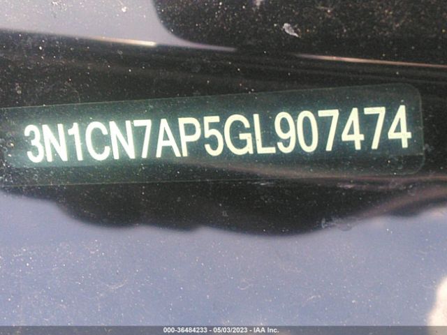 3N1CN7AP5GL907474 Nissan VERSA SV