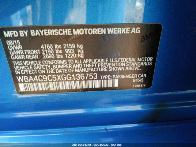 WBA4C9C5XGG136753 BMW 4 Series 428i Xdrive