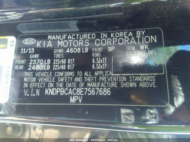 KNDPBCAC8E7567686 KIA Sportage Lx