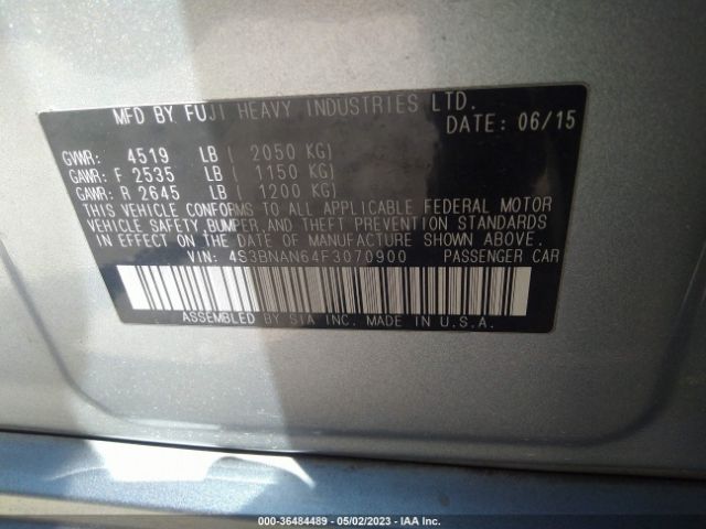 4S3BNAN64F3070900 Subaru Legacy 2.5i Limited