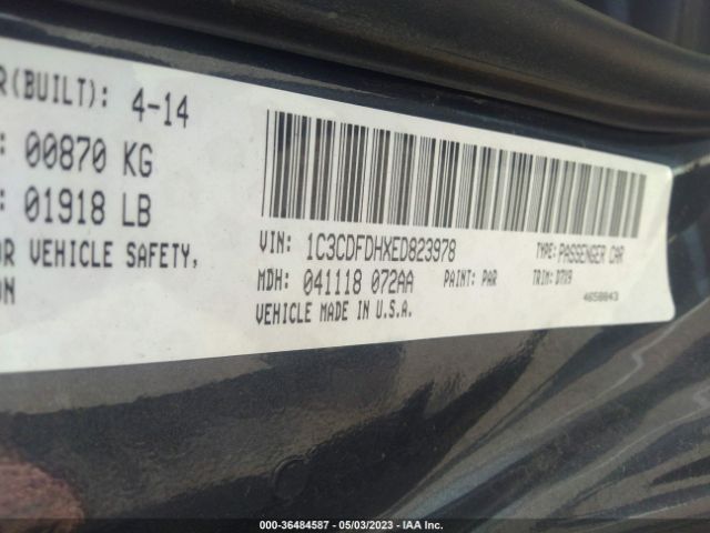 1C3CDFDHXED823978 Dodge Dart Aero