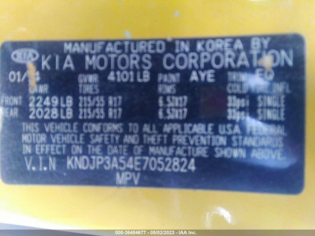 KNDJP3A54E7052824 KIA SOUL +
