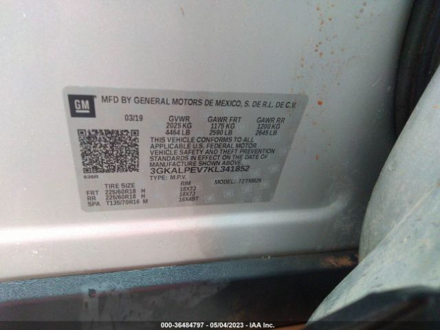 3GKALPEV7KL341852 GMC Terrain Slt