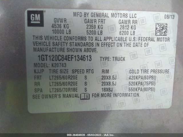 1GT120C84EF134613 GMC Sierra 2500hd Sle