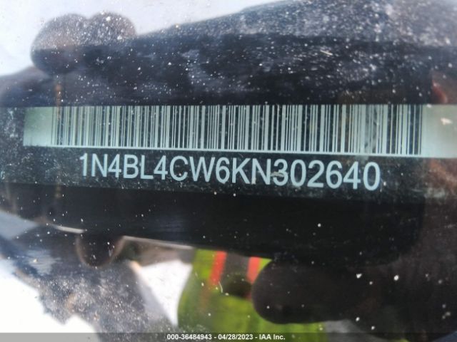 1N4BL4CW6KN302640 Nissan Altima 2.5 Sr