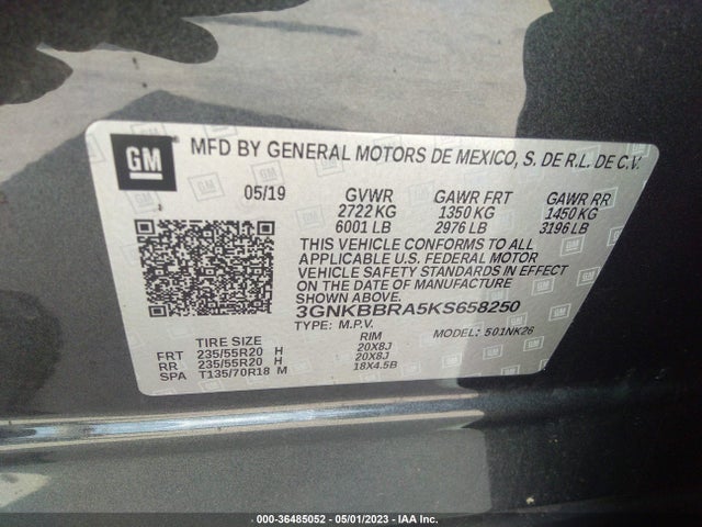 Chevrolet BLAZER 2019 3GNKBBRA5KS658250 Image 10