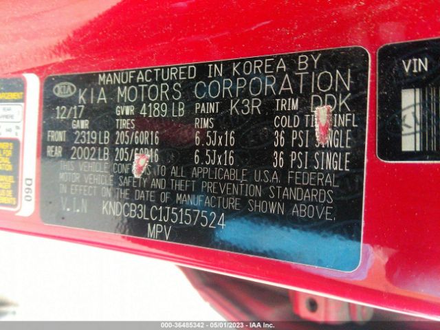 KNDCB3LC1J5157524 KIA NIRO LX