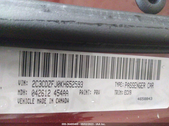 Dodge Challenger R/t Scat Pack 2019 2C3CDZFJ0KH652593 Image 9