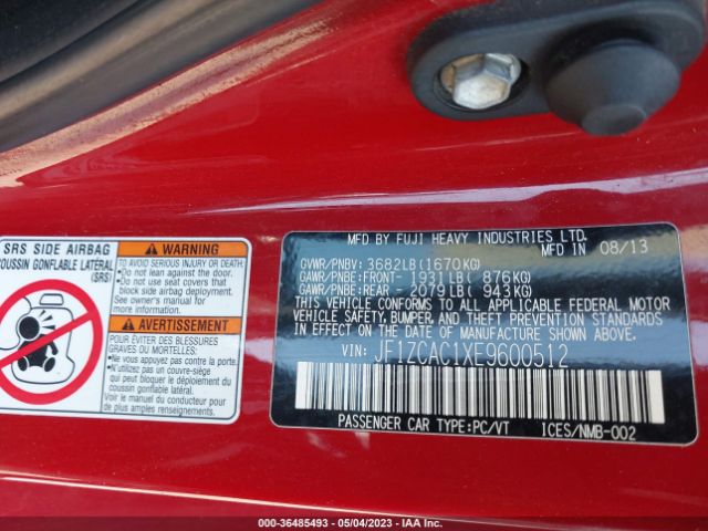 JF1ZCAC1XE9600512 Subaru Brz Limited
