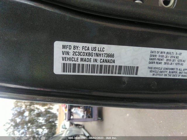 Dodge Charger Sxt 2022 2C3CDXBG1NH173666 Image 11