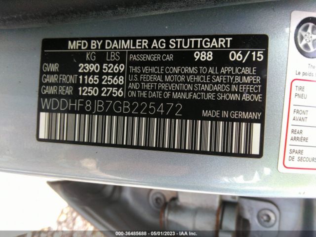 WDDHF8JB7GB225472 Mercedes-Benz E-class E 350