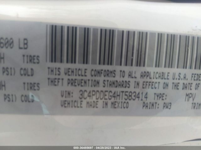 3C4PDDEG4HT583414 Dodge JOURNEY GT