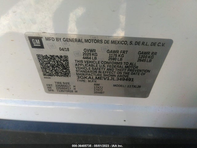 GMC Terrain Sle 2018 3GKALMEV1JL349491 Image 9