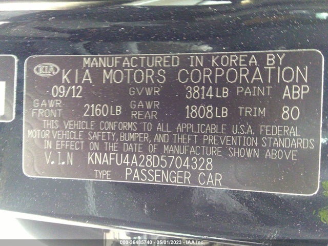 Продаж на аукціоні авто 2013 Kia Forte Ex, vin: KNAFU4A28D5704328, номер лоту: 36485740
