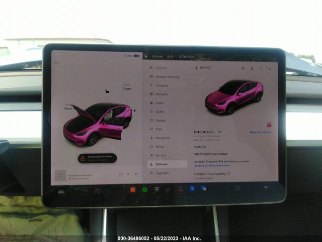 Tesla Model Y Long Range 2021 5YJYGDEEXMF075984 Image 8
