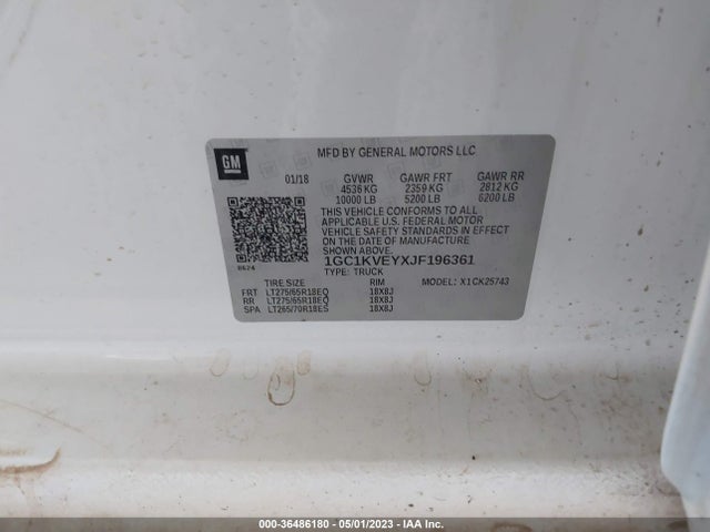 Chevrolet Silverado 2500hd Lt 2018 1GC1KVEYXJF196361 Image 10