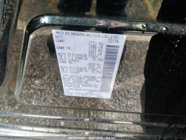 5N1DR2MN1HC634206 Nissan Pathfinder Sv