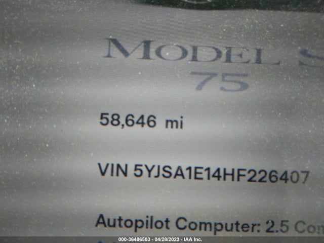 Tesla Model S 60/75 2017 5YJSA1E14HF226407 Image 10