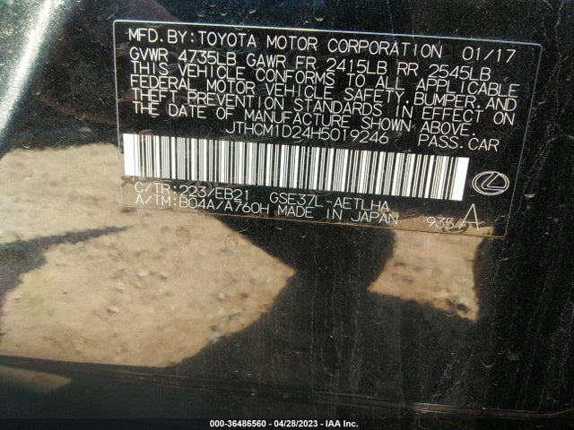 JTHCM1D24H5019246 Lexus Is Is 300