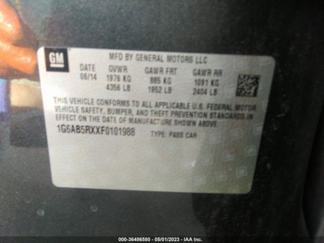 1G6AB5RXXF0101988 Cadillac ATS LUXURY