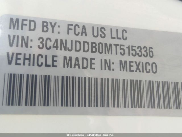 3C4NJDDB0MT515336 Jeep Compass Trailhawk