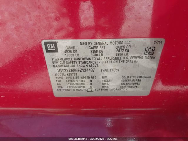1GT22ZE86FZ134487 GMC Sierra 2500hd Slt