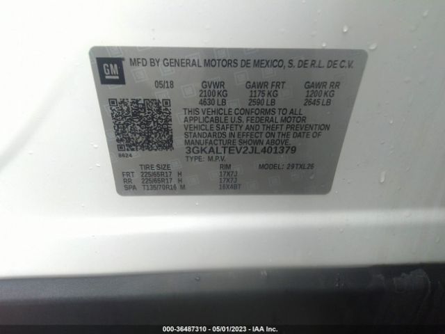 3GKALTEV2JL401379 GMC Terrain Sle
