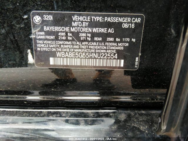 WBA8E5G55HNU22554 BMW 3 Series 320i Xdrive