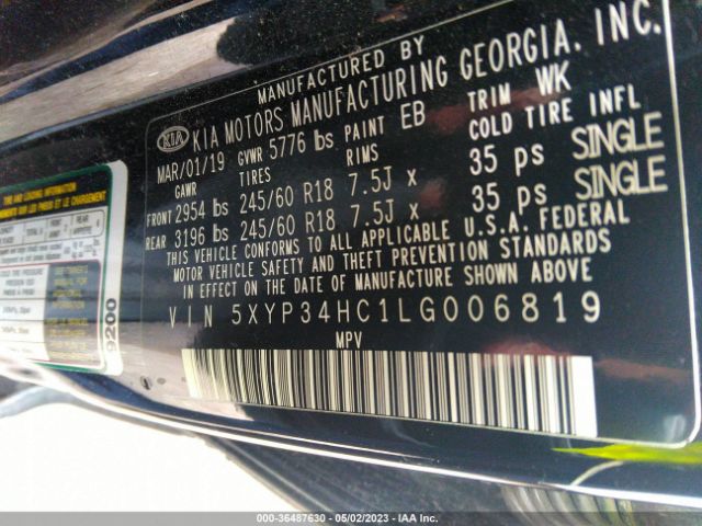5XYP34HC1LG006819 KIA Telluride Ex