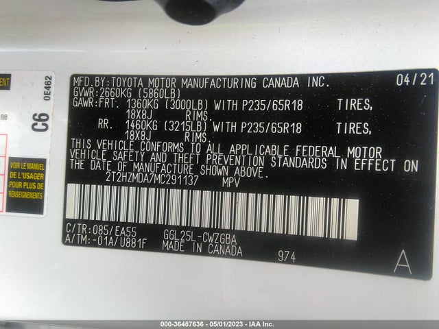 2T2HZMDA7MC291137 Lexus Rx Rx 350