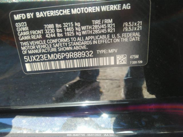5UX23EM06P9R88932 BMW X7 Xdrive40i