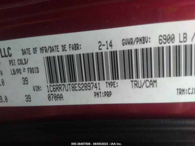 1C6RR7UT8ES289741 RAM 1500 Sport