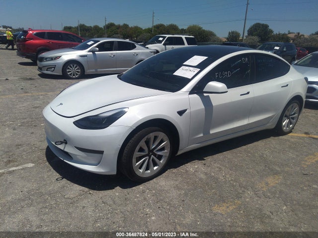2022 TESLA MODEL 3 LONG RANGE VIN: 5YJ3E1EB2NF270595
