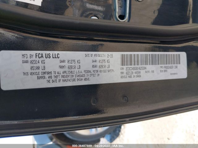 2C3CDXBG6KH625204 Dodge Charger Sxt