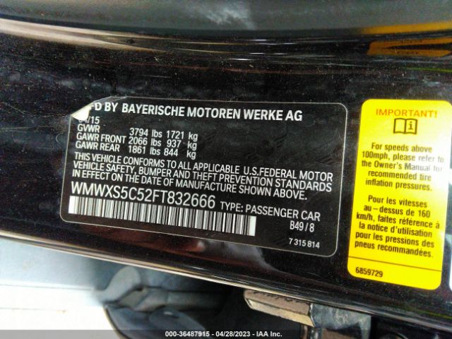 WMWXS5C52FT832666 Mini COOPER HARDTOP 4 DOOR
