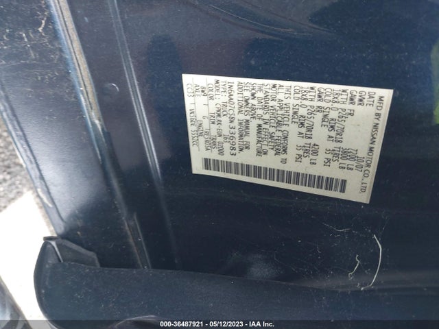 2008 NISSAN TITAN XE/SE/PRO-4X/LE VIN: 1N6AA07C58N336983